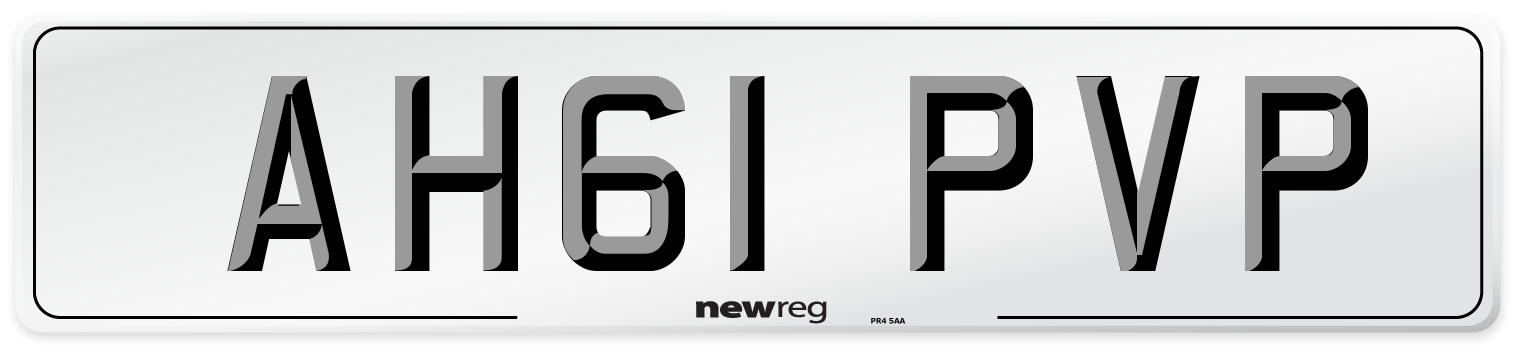 AH61 PVP Number Plate from New Reg